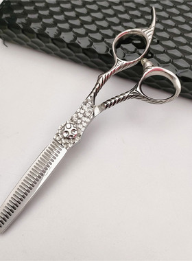 dm-6.0寸美发剪刀批发蜂窝状平面高螺丝优质剪刀发型师剪刀厂