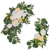 饰 水牌花艺指示牌假花仿真绢花花布置壁挂装 2025新款 婚礼迎宾牌