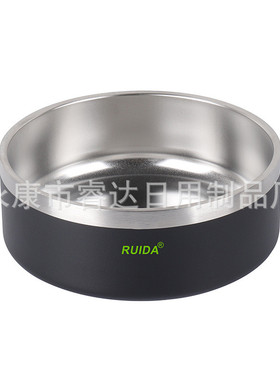 欧美爆款大容量双层不锈钢304狗狗盆宠物食用碗64oz盘现货颜色