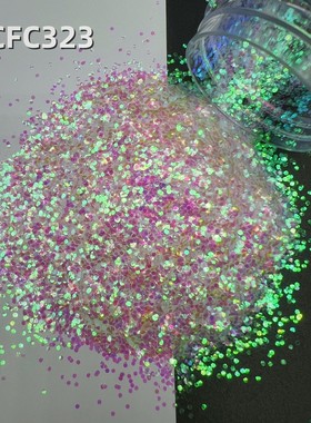 高亮原色nib幻彩麻nig七彩美甲亮片流沙流金葱粉出口diy闪粉