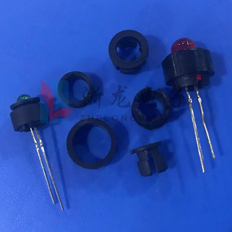 ∮3平led灯罩f3发光二极管灯扣平扣扣扣座尼龙扣led间隔柱