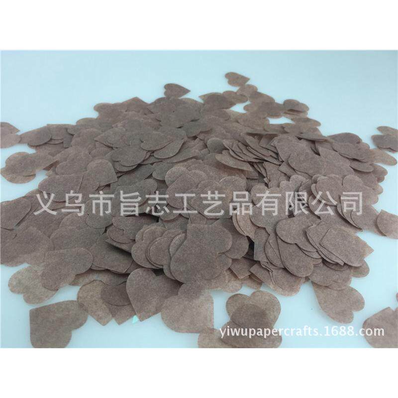 2.5cm心形爱心小碎纸抛洒婚庆纸屑纸片派对餐桌装饰confetti