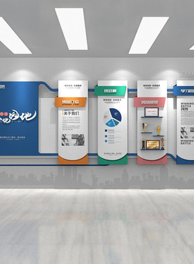 企业文化墙贴字公司简介制作pvc材质亚克力展板公司文化墙艺术