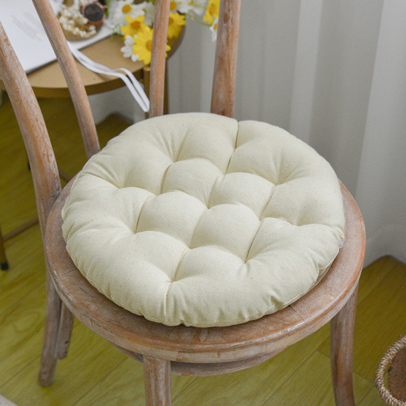 sw1c批发ins风亚麻椅垫纯色简约坐垫办公室久坐餐桌榻榻米座椅屁