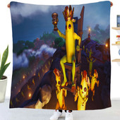 2022新款 堡垒之夜双面法兰绒空调毯沙发毯毯盖毯飞机来图定制