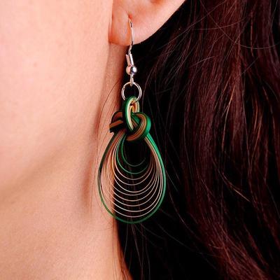 手工制作竹编耳饰耳坠耳环 竹制品工艺品小众非遗手艺