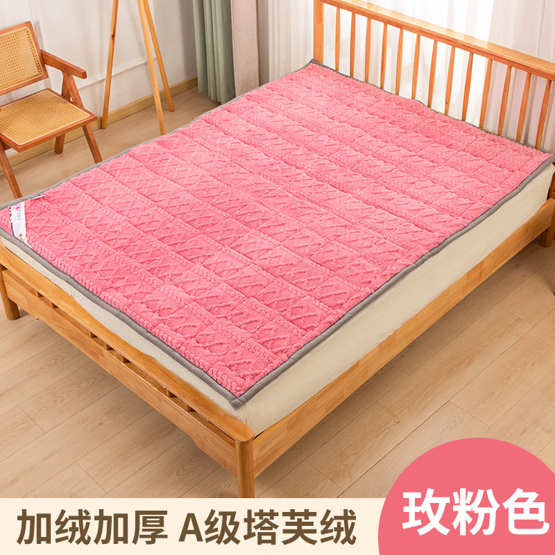 厂家软床垫批发加厚保暖塔芙蓉床盖 舒适亲肤夹棉绗缝床垫 定制
