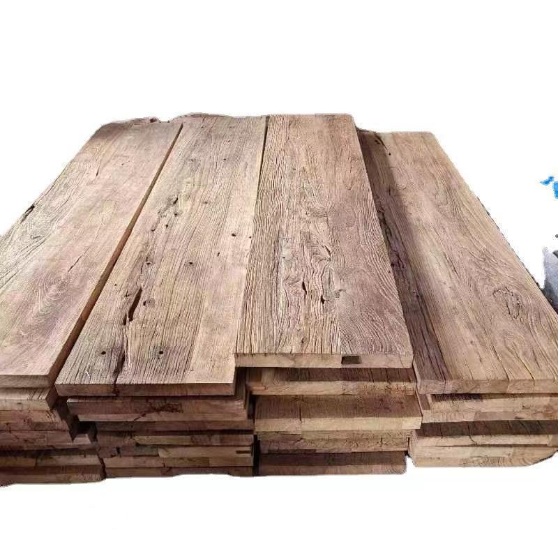 复古老榆木板材做面板护墙实木桌旧板一字板吧台餐桌飘窗板木板材