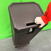 塑料拉杆箱展会物料周转箱防摔标准展位方案威扣拉网展架注塑方箱