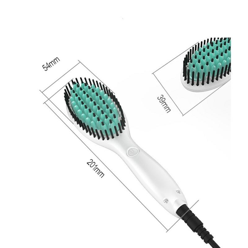 销售迷你直发器美发工具按摩梳直发器陶瓷釉PSE认证直发梳