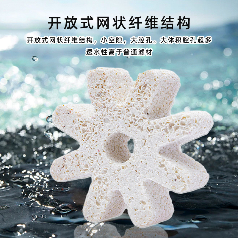 热销新型鱼缸滤材大八角滤材益菌硝化细菌屋纳米培菌降滤材鱼池氨