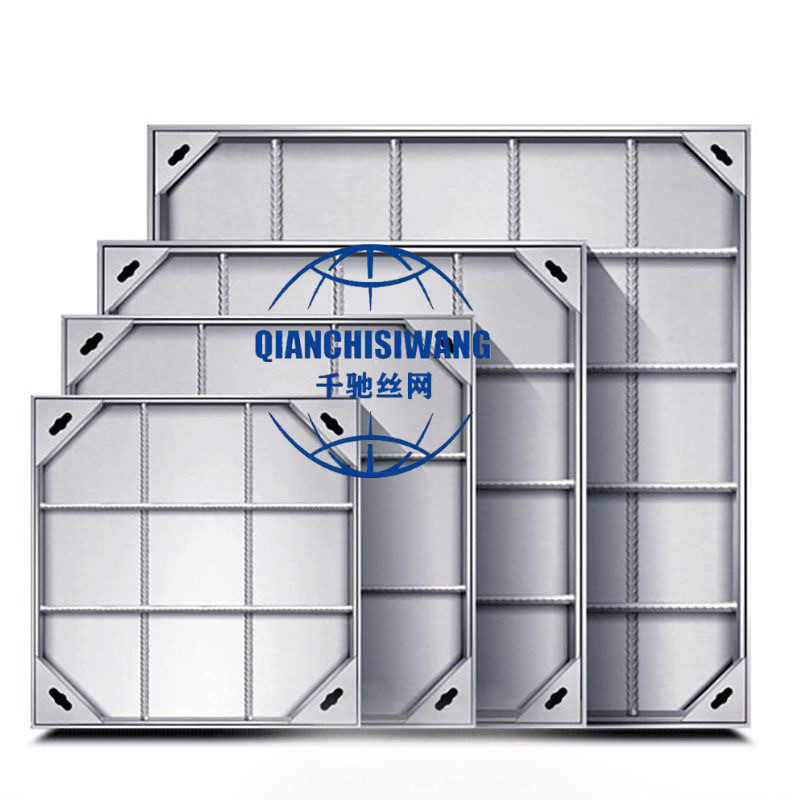 井盖304不锈钢隐形定制方形装饰下沉式铺砖市政箅子厨房下水盖板