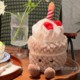 生日蛋糕蜡烛毛绒玩具柔软玩偶公仔创意可爱礼物 有音乐会发光