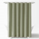 加厚160g卫生间涤纶防水浴帘纯色阳离子仿麻涂层浴室帘厕所隔断帘