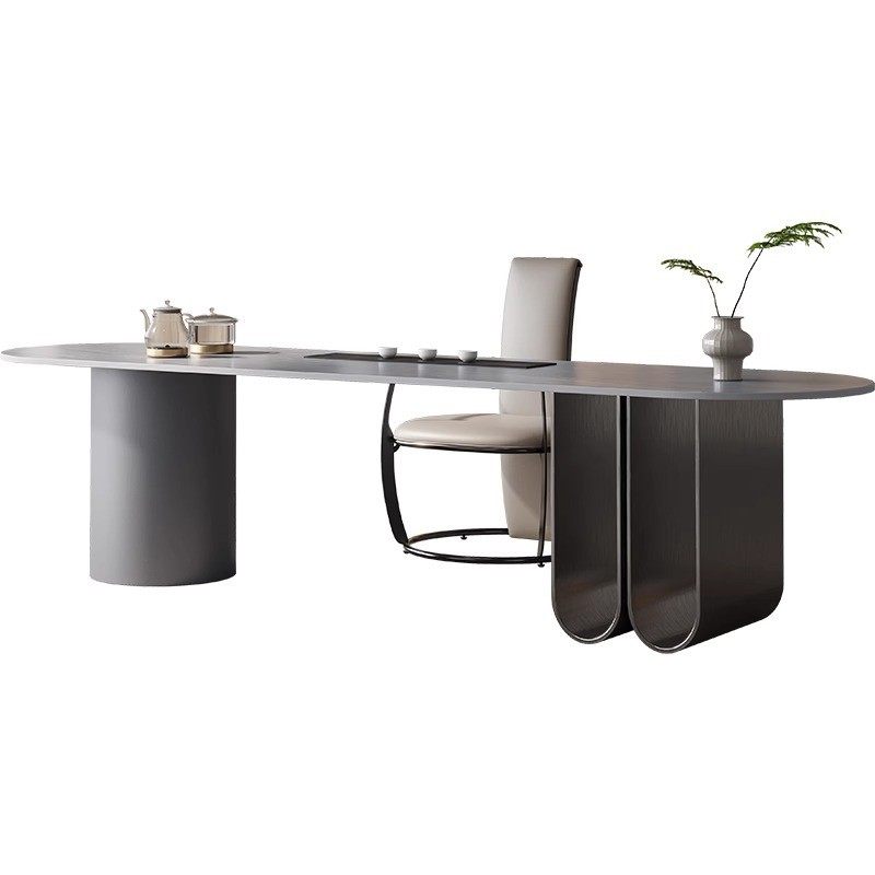 现代轻奢高端大板板茶桌椅组合办公茶台别墅岩阳台自动烧水盘一体,住宅家具,家用茶台/茶桌,淘宝优惠券,粉丝福利购,淘宝优惠卷