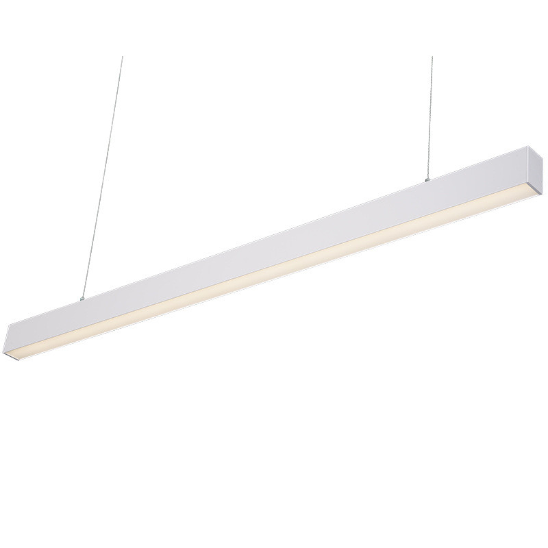 厂家直销简约线性吊线灯办公室吊灯长条灯超市方通灯led照明系统