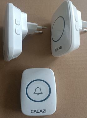 卡佳斯a10欧规远距离家用无线电子智能门铃一拖二老人音乐呼叫器