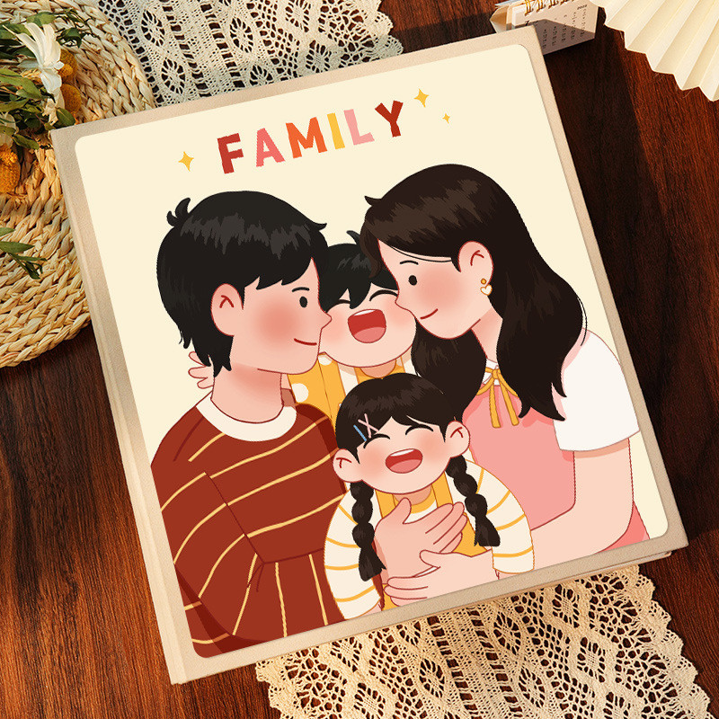 5寸6寸家庭相册本纪念册儿童大容量成长记录7寸8照片收纳宝宝影集