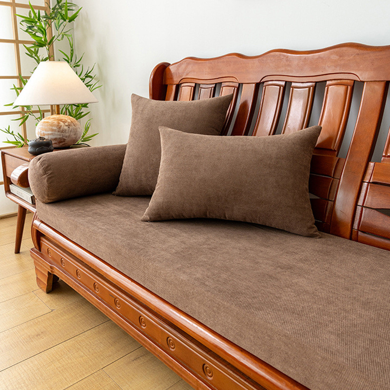 纯色四季通用实木沙发海加厚加硬老式木质沙发坐垫沙发垫垫子新品