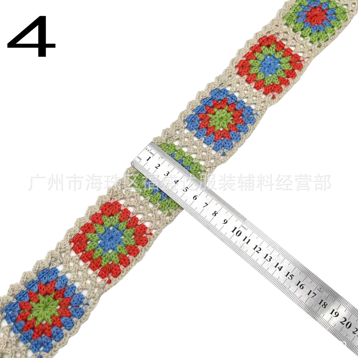 热款仿手绣条码刺绣花边花边装饰辅料多色提花织带民族服饰批发
