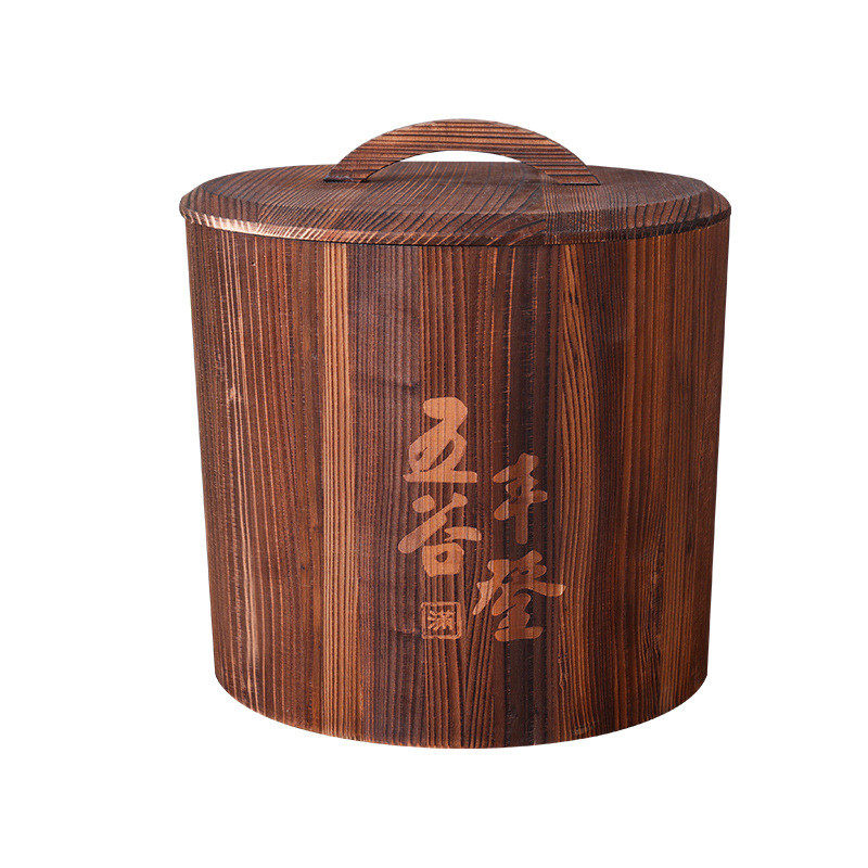 实木米桶米缸储米箱家用大中小号密封装米桶防潮防虫木质木制米箱