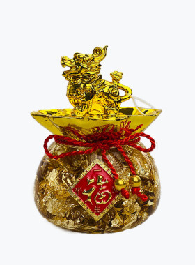 貔貅钱袋商务礼品招财吉祥创意家居摆件水晶工艺品圣诞礼品装饰