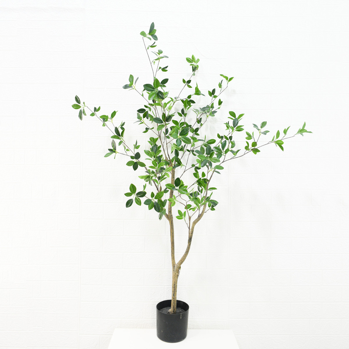 仿真榕树塑胶杆迷你榕树马盆栽醉木仿真树室内装饰盆景假绿植