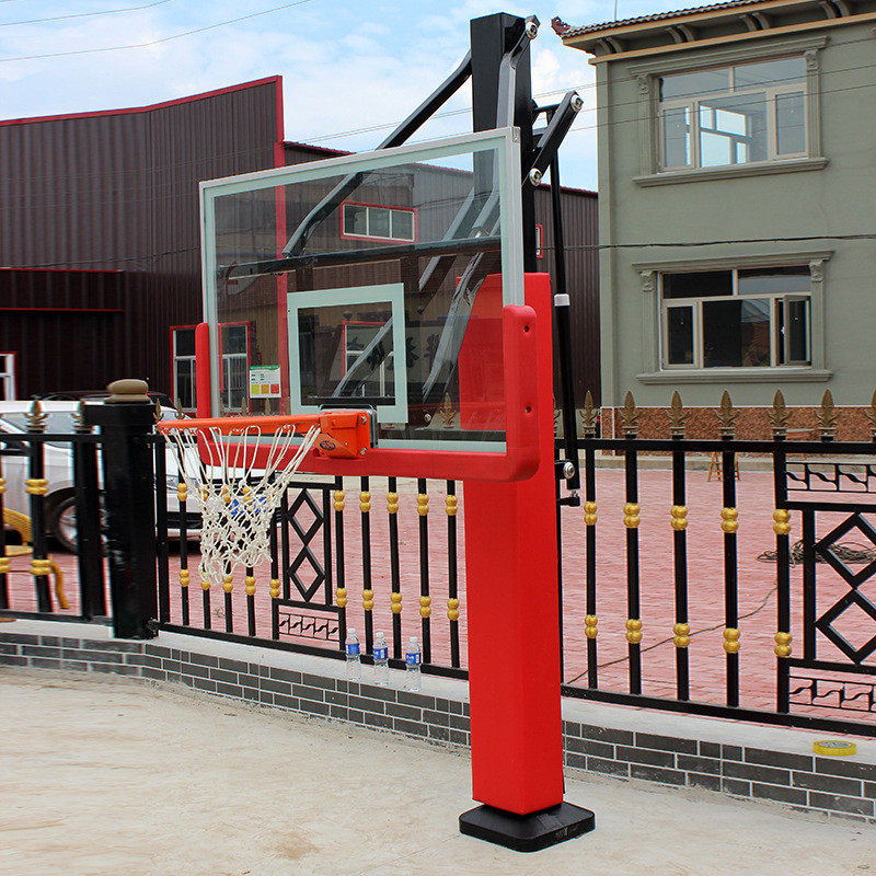 儿童青少年成人标准篮球架户外升降篮球架室内室外地埋固定篮球架