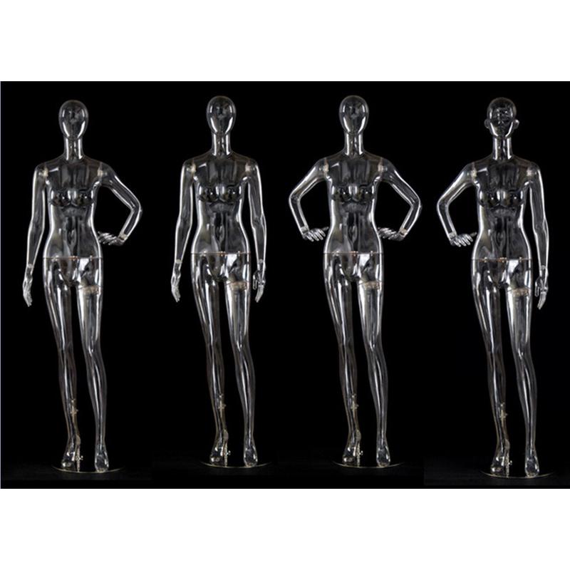 热销3d立体透明模特镂空模特模特道具全身拍照男女展示pc环保透明