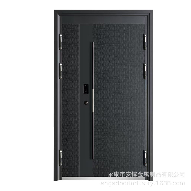 锌合金防盗门自带嵌入式可视智能密码锁指纹锁进户入户门