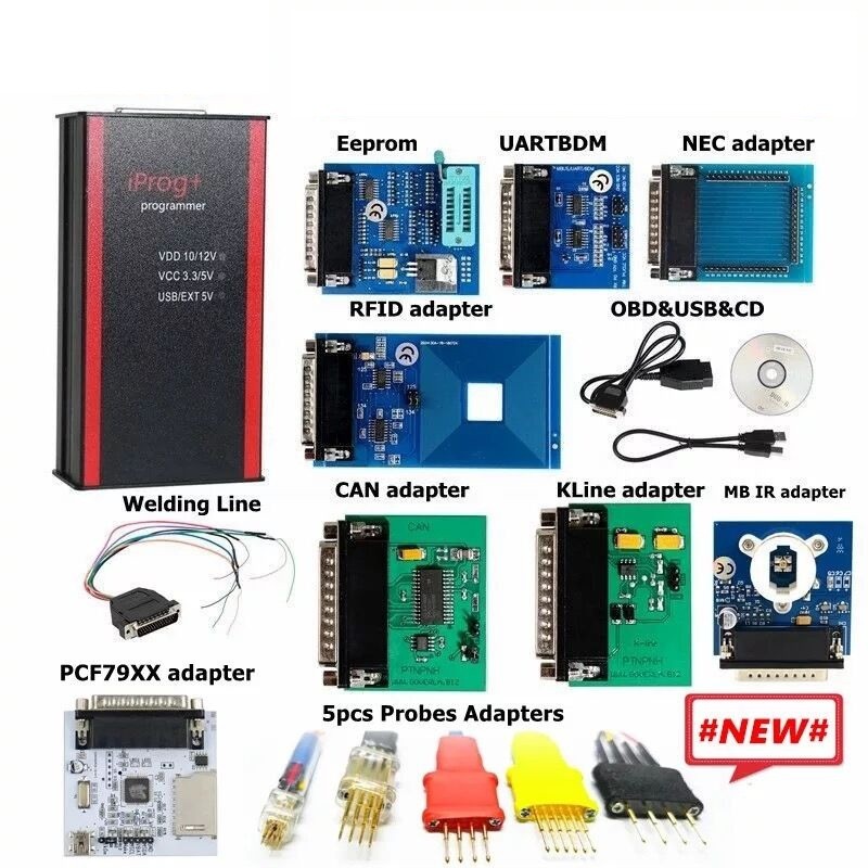 热卖Iprog+ Programmer V89 Support IMMO+Mileage+Airbag 2019