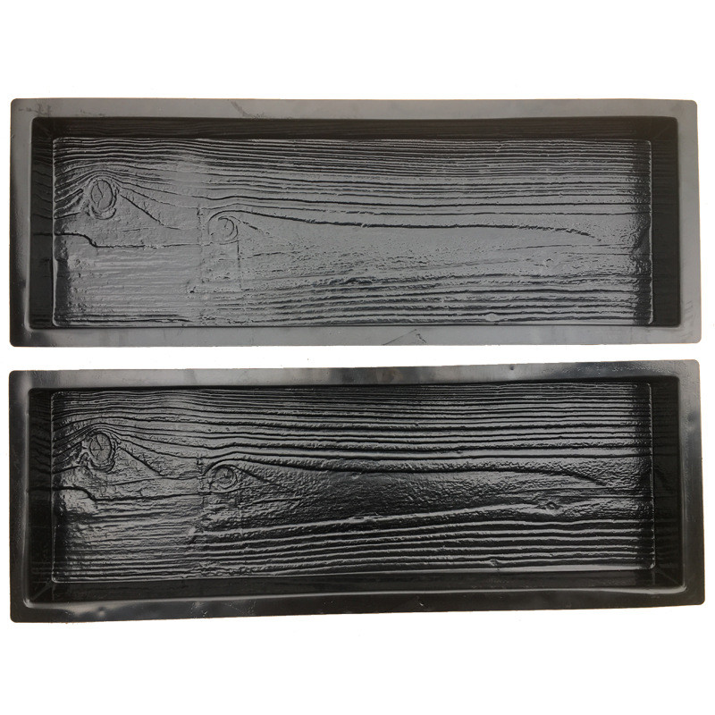 彩热销木纹文化砖水泥电商砖花园地坪铺路木头模具