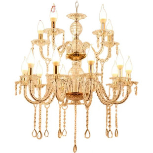 婚庆道具经典婚礼现场宴会厅布置灯饰酒店舞台仪式区水晶吊灯装饰