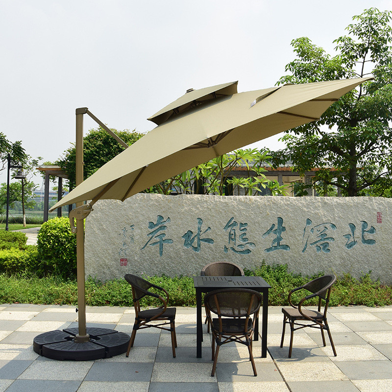 户外遮阳伞庭院伞露天阳台别墅花园大太阳伞棚商用室外摆摊罗马伞