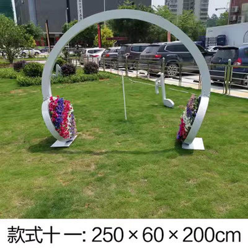 摆件不锈钢大提琴户外公园装饰雕塑铁艺金属音符仿真创意字母景观