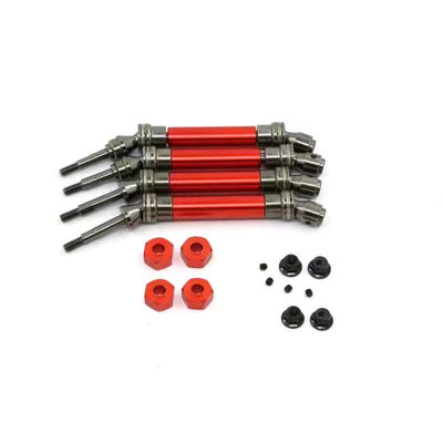 TRAXXASSLASH4X4死老鼠727铝合金+钢前/后CVD万向节传动轴