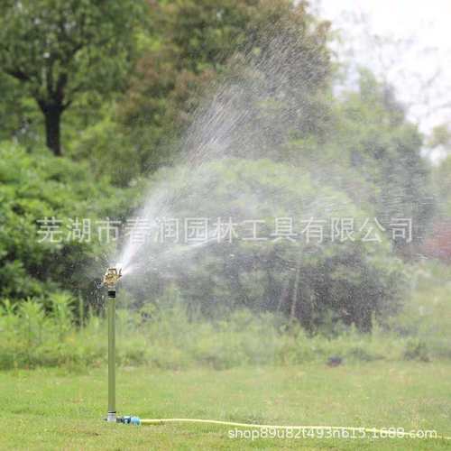 锌合金自动360度旋转喷头洒水器降灌溉草坪浇花浇水农业除尘园林