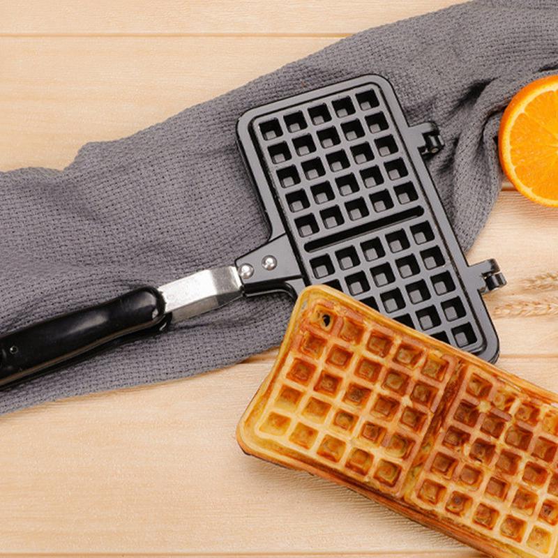 双头华夫饼烤盘不粘涂层压铸铝华夫烤盘wafflemaker模具