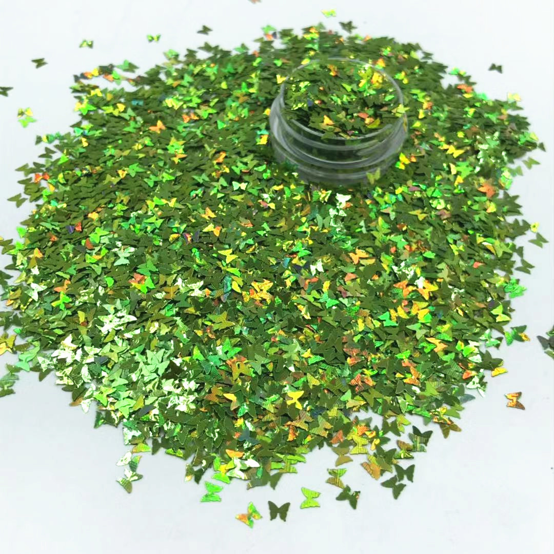 厂家直销小蝴蝶美甲闪光亮片手工材料闪粉形状指甲贴片眼妆亮片