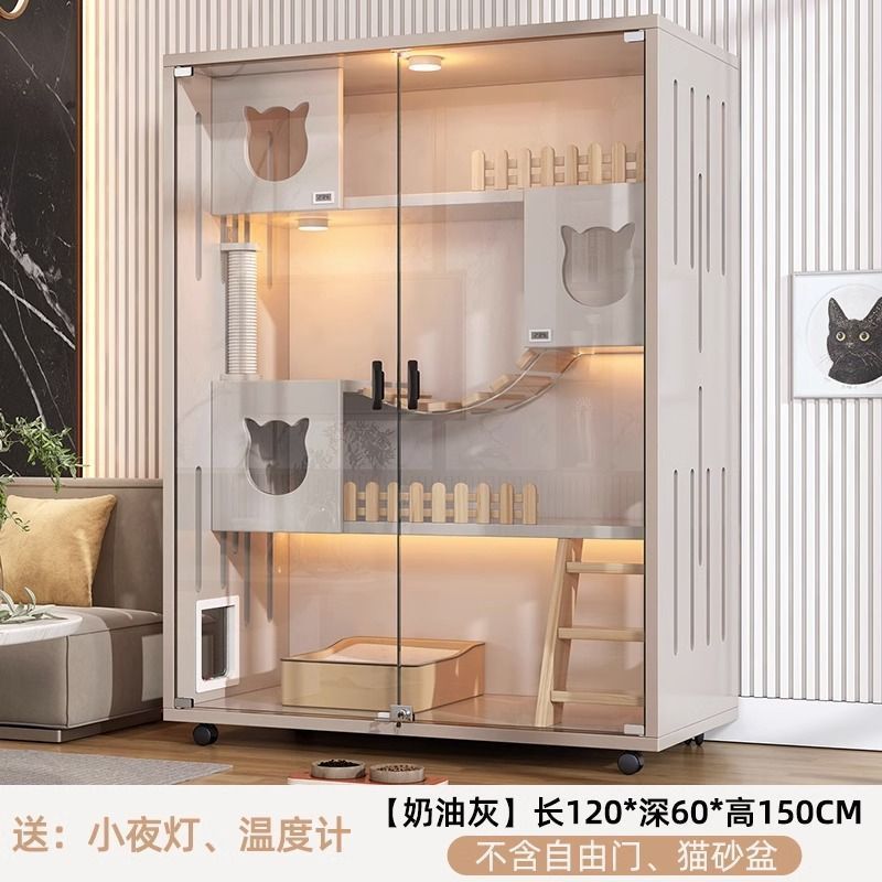 猫笼子室内房子家用猫柜大空间猫舍猫屋小户型猫窝封闭式猫猫别墅