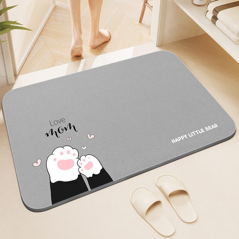 硬硅藻泥吸水垫浴室地垫厕所垫卫生间门口垫子脚垫门垫mz,居家布艺,家用脚垫,淘宝优惠券,粉丝福利购,淘宝优惠卷