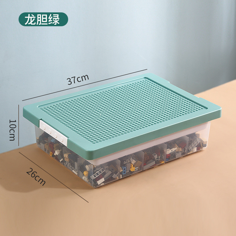 小颗粒积木收纳分格箱子积木收纳收纳盒分装分层收纳箱图片