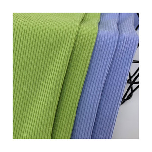 260g竖条纹打底裤 2面料心裁 莫代尔随 40s罗纹2 弹力氨纶针织布