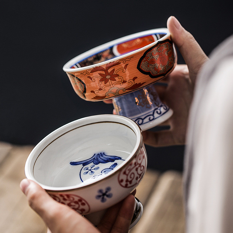 热销复古陶瓷器高脚碗凉碗小菜碗日料理酒店餐厅意境菜餐具菜碟