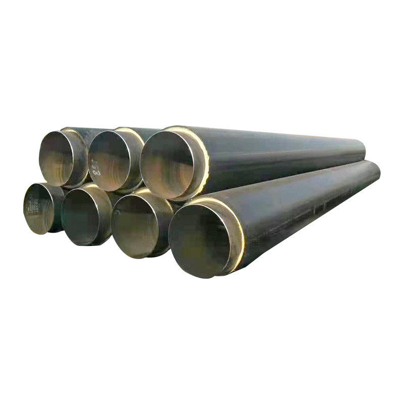 钢套钢蒸汽保温钢管聚乙烯发泡预制直埋无缝保温管聚氨酯保温钢管