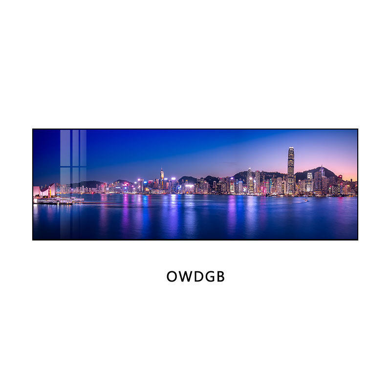 网红装饰挂画风景建筑北上广夜景民宿大幅背景墙酒店装饰画壁画,家居饰品,现代装饰画,淘宝优惠券,粉丝福利购,淘宝优惠卷