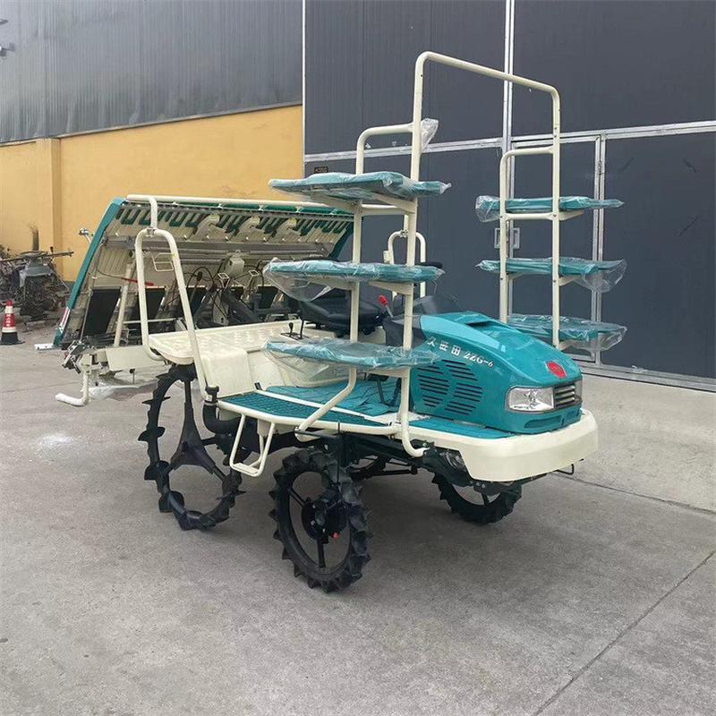 热销手推式汽油水稻秧苗种植插秧机插秧机拖座驾式六行栽秧丰