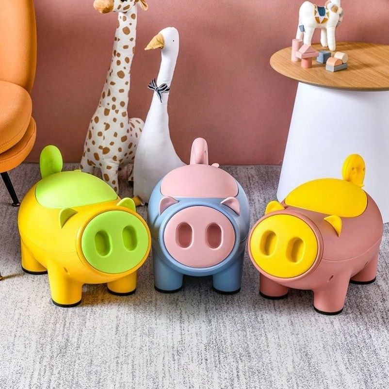 儿童玩具收纳凳可坐人塑料收纳箱萌萌猪卡通宝宝多功能储物凳子,收纳整理,收纳凳,淘宝优惠券,粉丝福利购,淘宝优惠卷