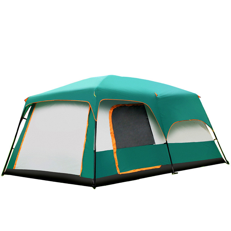 防暴雨超大帐篷 6-16人多人双层野营自动帐篷 3-4人露营两室一厅