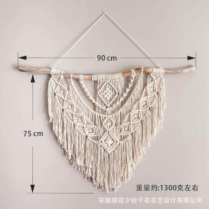 酒店民宿背景墙大壁挂挂毯装饰墙面北欧ins风波西米亚风编制挂毯,居家布艺,挂毯/壁毯,淘宝优惠券,粉丝福利购,淘宝优惠卷